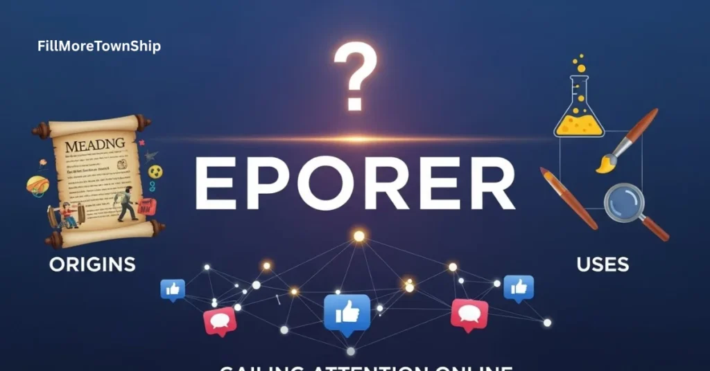 The Origins of the Eporer Concept